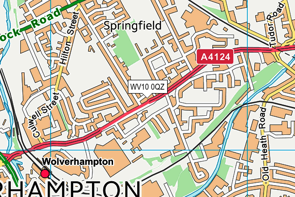 WV10 0QZ map - OS VectorMap District (Ordnance Survey)