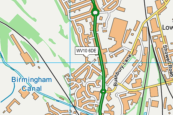 Oxley Park Golf Club Ltd map (WV10 6DE) - OS VectorMap District (Ordnance Survey)