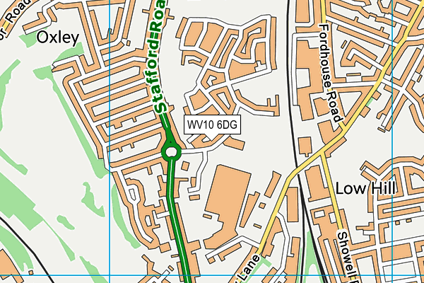 WV10 6DG map - OS VectorMap District (Ordnance Survey)