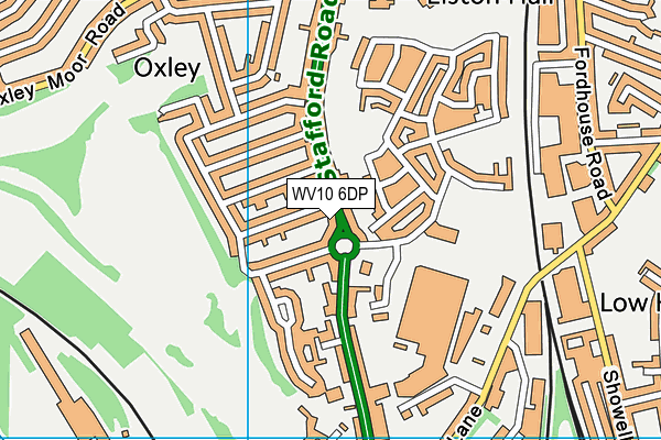 WV10 6DP map - OS VectorMap District (Ordnance Survey)