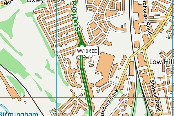 WV10 6EE map - OS VectorMap District (Ordnance Survey)