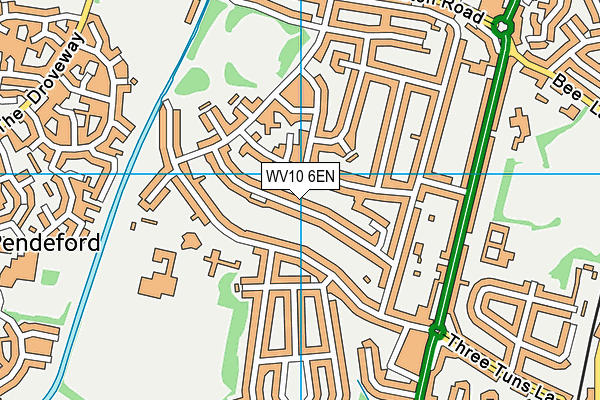 WV10 6EN map - OS VectorMap District (Ordnance Survey)