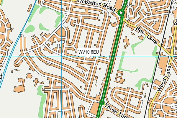 WV10 6EU map - OS VectorMap District (Ordnance Survey)