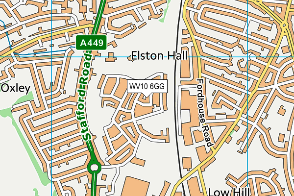 WV10 6GG map - OS VectorMap District (Ordnance Survey)