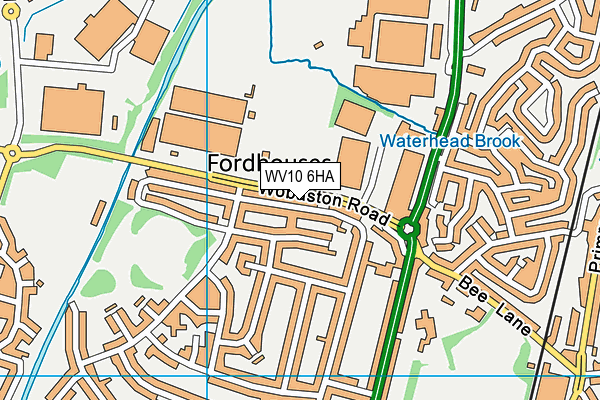 WV10 6HA map - OS VectorMap District (Ordnance Survey)