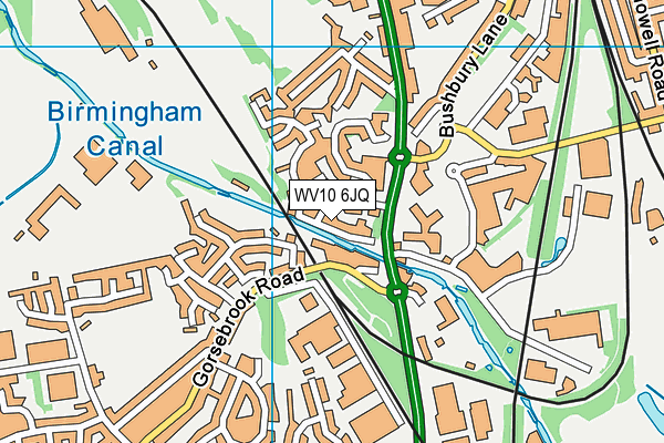 WV10 6JQ map - OS VectorMap District (Ordnance Survey)