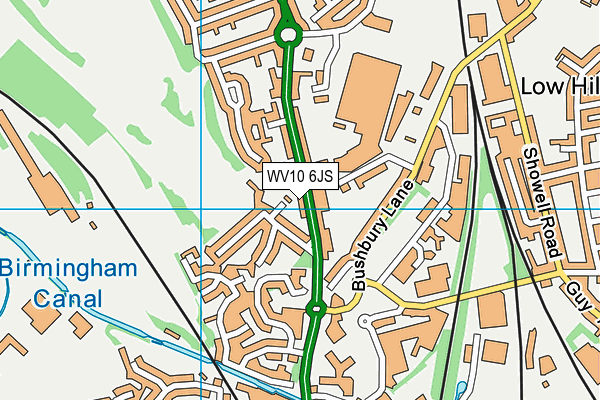 WV10 6JS map - OS VectorMap District (Ordnance Survey)