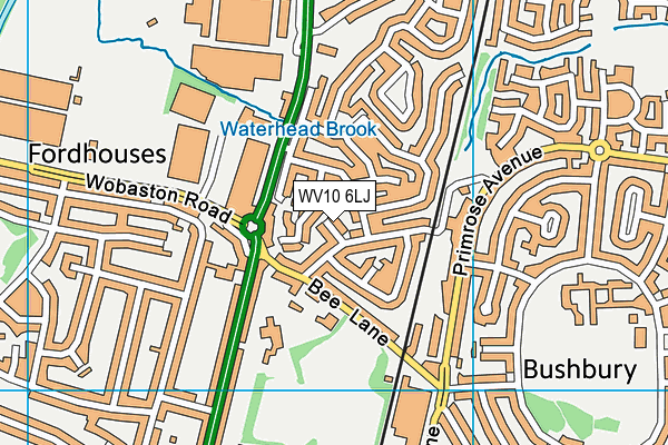 WV10 6LJ map - OS VectorMap District (Ordnance Survey)