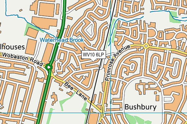 WV10 6LP map - OS VectorMap District (Ordnance Survey)