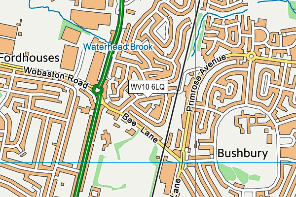 WV10 6LQ map - OS VectorMap District (Ordnance Survey)