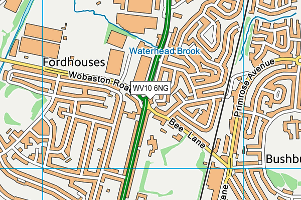 WV10 6NG map - OS VectorMap District (Ordnance Survey)