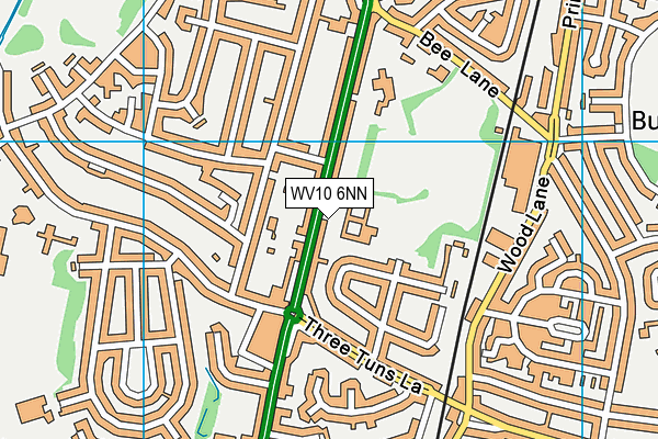 WV10 6NN map - OS VectorMap District (Ordnance Survey)