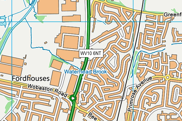 WV10 6NT map - OS VectorMap District (Ordnance Survey)