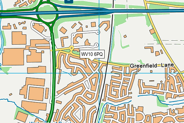 WV10 6PQ map - OS VectorMap District (Ordnance Survey)
