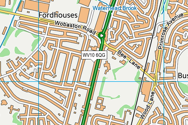 WV10 6QG map - OS VectorMap District (Ordnance Survey)