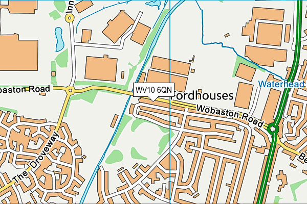 WV10 6QN map - OS VectorMap District (Ordnance Survey)