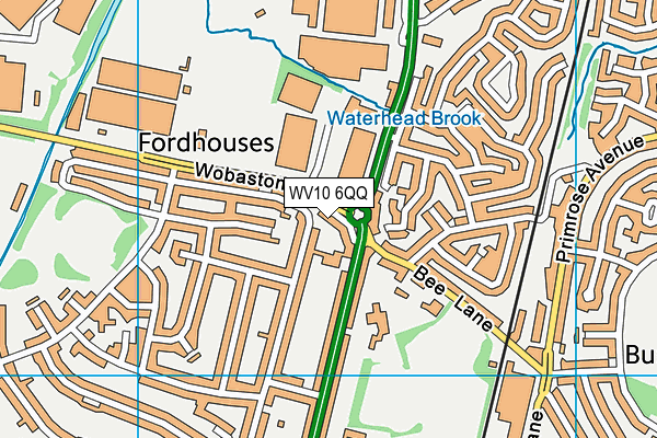 WV10 6QQ map - OS VectorMap District (Ordnance Survey)