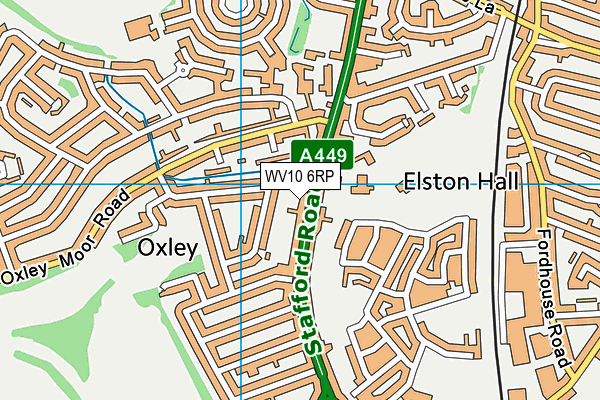 WV10 6RP map - OS VectorMap District (Ordnance Survey)