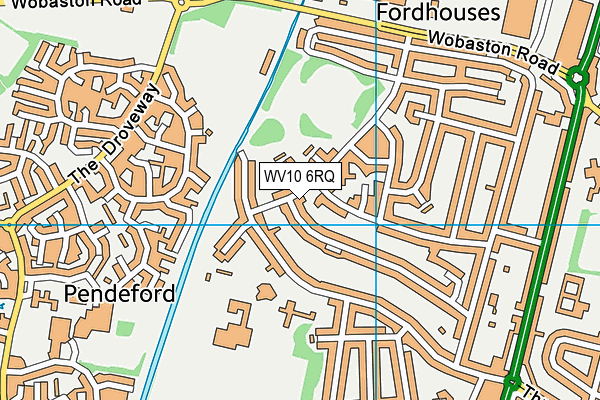 WV10 6RQ map - OS VectorMap District (Ordnance Survey)