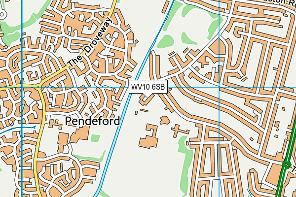 WV10 6SB map - OS VectorMap District (Ordnance Survey)