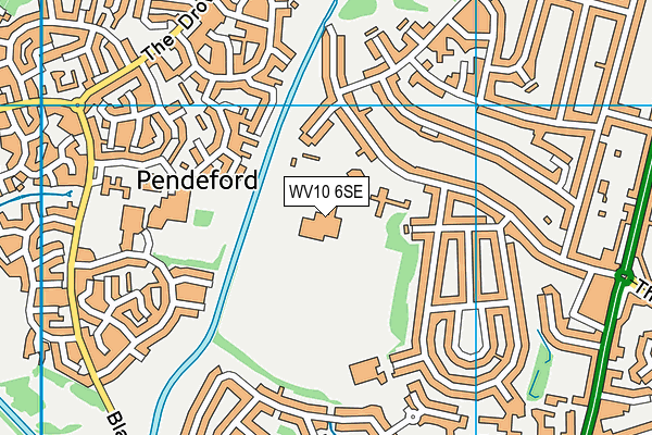 Ormiston New Academy map (WV10 6SE) - OS VectorMap District (Ordnance Survey)