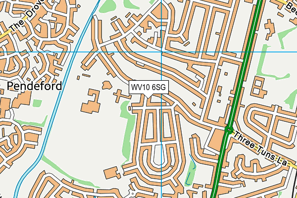 WV10 6SG map - OS VectorMap District (Ordnance Survey)