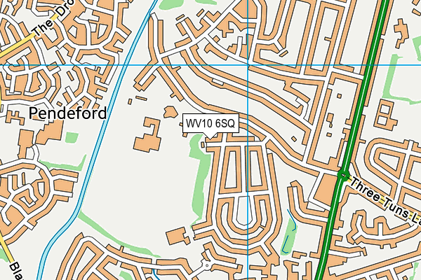 WV10 6SQ map - OS VectorMap District (Ordnance Survey)