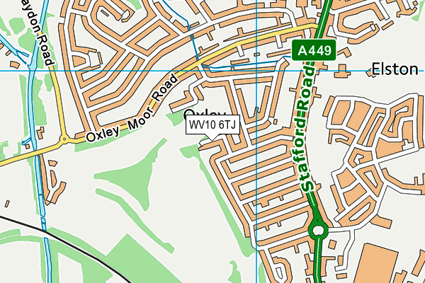 WV10 6TJ map - OS VectorMap District (Ordnance Survey)