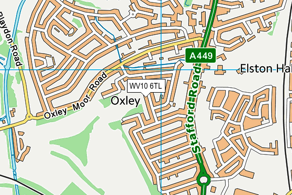 WV10 6TL map - OS VectorMap District (Ordnance Survey)