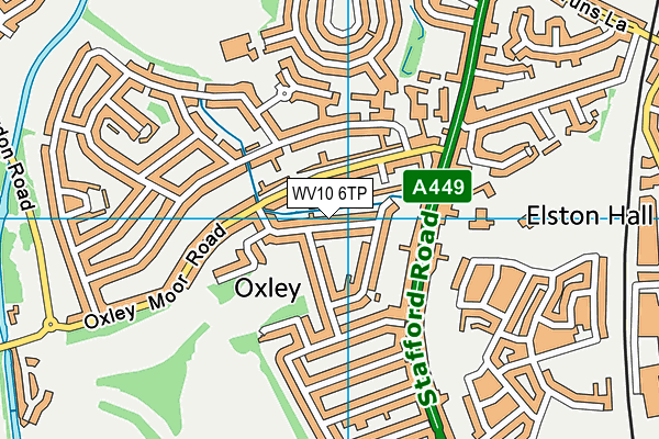 WV10 6TP map - OS VectorMap District (Ordnance Survey)