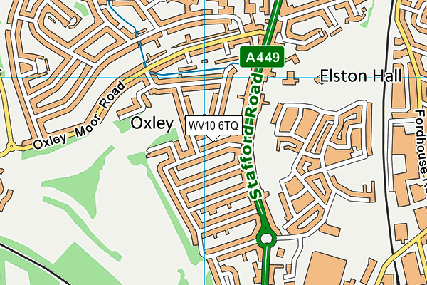 WV10 6TQ map - OS VectorMap District (Ordnance Survey)