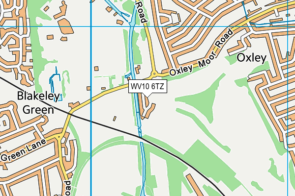 WV10 6TZ map - OS VectorMap District (Ordnance Survey)