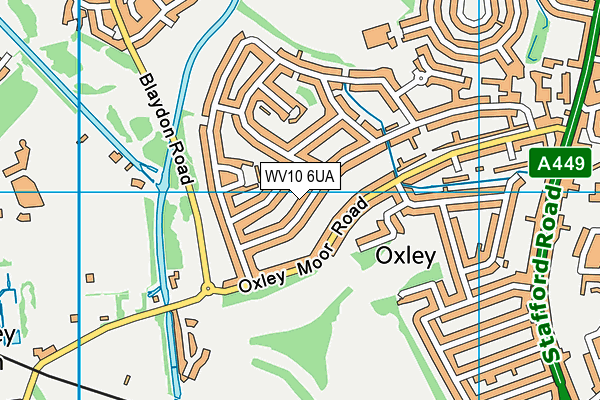 WV10 6UA map - OS VectorMap District (Ordnance Survey)