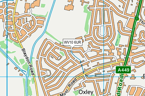 WV10 6UR map - OS VectorMap District (Ordnance Survey)