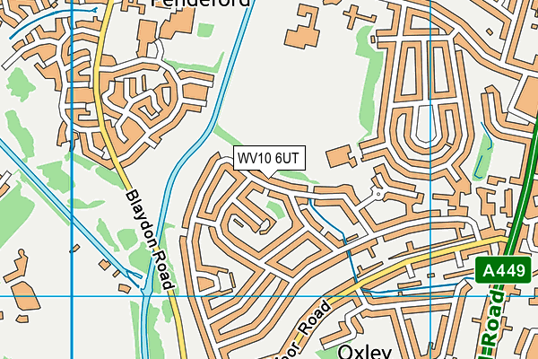 WV10 6UT map - OS VectorMap District (Ordnance Survey)