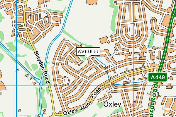 WV10 6UU map - OS VectorMap District (Ordnance Survey)