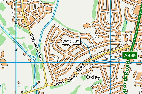 WV10 6UY map - OS VectorMap District (Ordnance Survey)