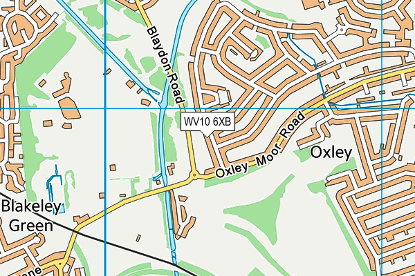 WV10 6XB map - OS VectorMap District (Ordnance Survey)