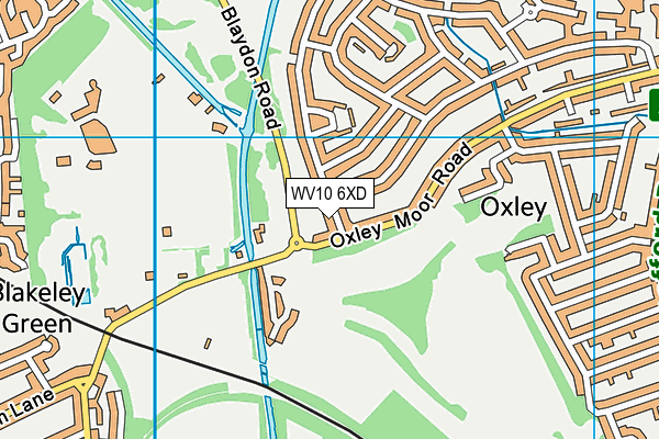 WV10 6XD map - OS VectorMap District (Ordnance Survey)