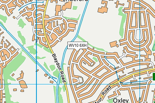 WV10 6XH map - OS VectorMap District (Ordnance Survey)