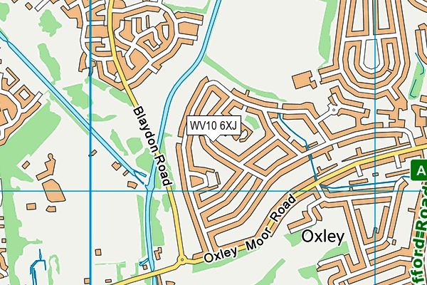 WV10 6XJ map - OS VectorMap District (Ordnance Survey)