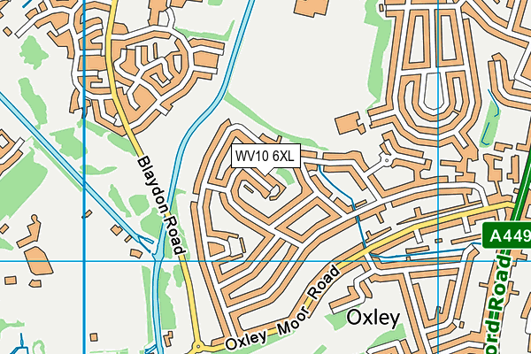 WV10 6XL map - OS VectorMap District (Ordnance Survey)