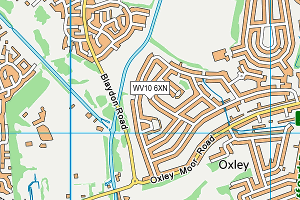 WV10 6XN map - OS VectorMap District (Ordnance Survey)