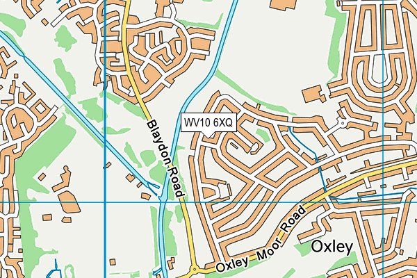 WV10 6XQ map - OS VectorMap District (Ordnance Survey)