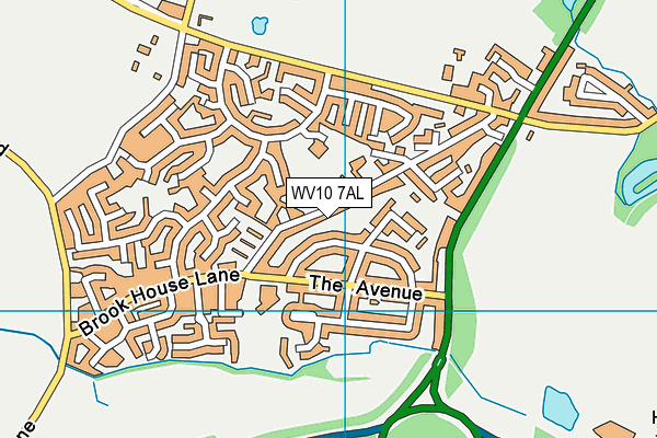 WV10 7AL map - OS VectorMap District (Ordnance Survey)
