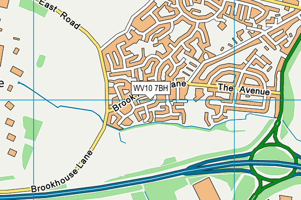 WV10 7BH map - OS VectorMap District (Ordnance Survey)