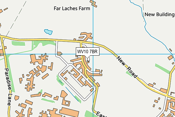 WV10 7BR map - OS VectorMap District (Ordnance Survey)