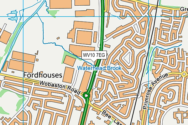 WV10 7EG map - OS VectorMap District (Ordnance Survey)