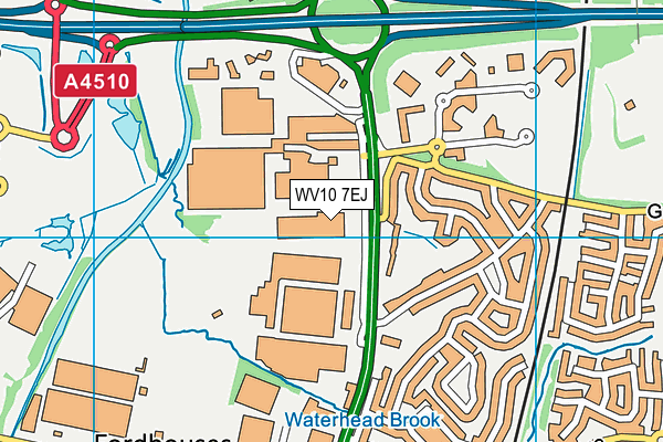 WV10 7EJ map - OS VectorMap District (Ordnance Survey)