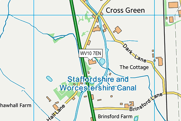 WV10 7EN map - OS VectorMap District (Ordnance Survey)